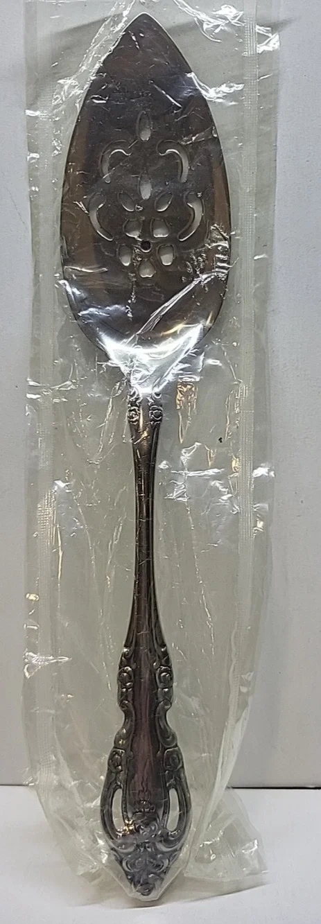 Oneida community Brahms silver pie Cake Slicer Server NOS sealed package 9